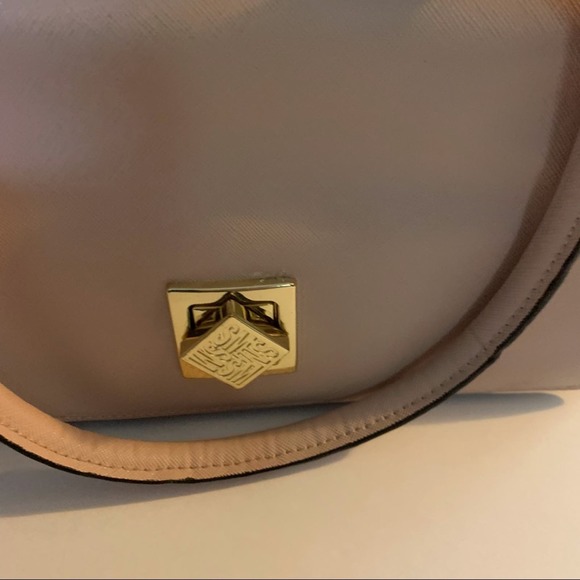 EUC Steve Madden Blush Pink Satchel Work Handbag & Clip on Change Purse Key Ring - Picture 15 of 15